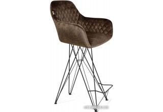 Стул Sheffilton SHT-ST38/S66 (коричневый трюфель/черный муар)