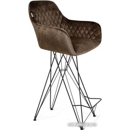 Стул Sheffilton SHT-ST38/S66 (коричневый трюфель/черный муар)