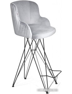 Стул с подлокотниками Sheffilton SHT-ST39-1/S66 (серое облако/черный муар)