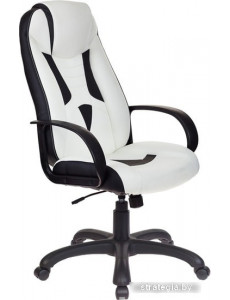 Кресло Бюрократ VIKING-8/WH+BLACK (белый/черный)