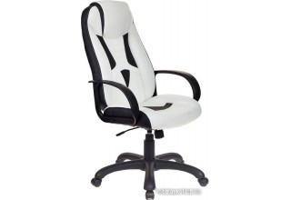 Кресло Бюрократ VIKING-8/WH+BLACK (белый/черный)