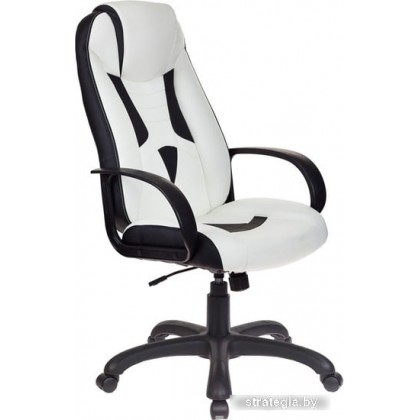 Кресло Бюрократ VIKING-8/WH+BLACK (белый/черный)