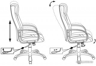 Кресло Бюрократ VIKING-8/WH+BLACK (белый/черный)