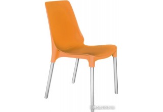 Стул Sheffilton SHT-S75 (оранжевый/хром лак)