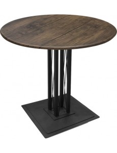 Кухонный стол Sheffilton SHT-TU6-BS1/80 МДФ (черный муар/палисандр)