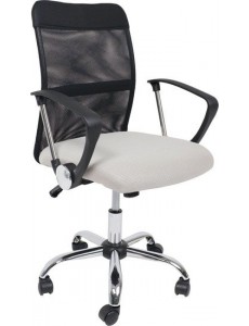 Кресло AksHome Aria light Eco (серебро сетка черный)