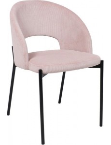 Стул AksHome Elsa (розовый велюр Fjord 91/черный)