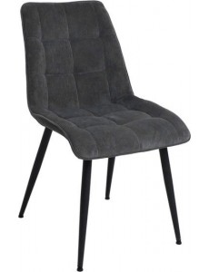 Стул AksHome Fred New (серый вельвет/черный)