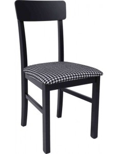 Стул DREWMIX Leo 1 (гусиная лапка 38B/черный)