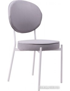 Стул Listvig Luk (серый velutto 52 /белый)