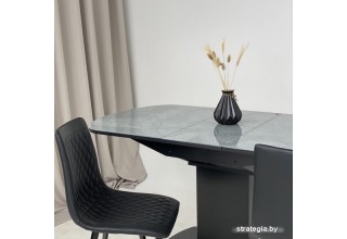 Аврора Корсика фотопечать 120-151.5x80 (мрамор серый 12/черный матовый)