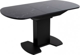 Аврора Корсика фотопечать 120-151.5x80 (мрамор черный 9/черный матовый)