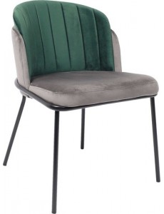Стул Алвест Av 418 (графитовый бархат H-18/изумрудный H-30/черный)