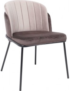 Стул Алвест Av 418 (темно-коричневый бархат H-74/светло-коричневый H-61/черный)