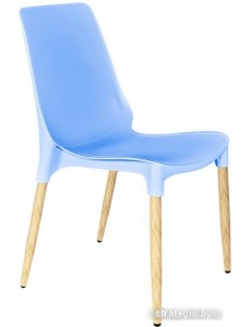 Стул Sheffilton SHT-S75-1 (голубой/светлый орех)