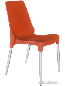 Стул Sheffilton SHT-S75-1 (красный/хром лак)