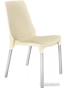 Стул Sheffilton SHT-S75 (бежевый/хром лак)