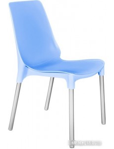 Стул Sheffilton SHT-S75 (голубой/хром лак)