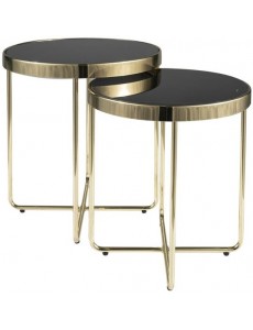 Журнальный столик Signal Saga (черный/золотой)