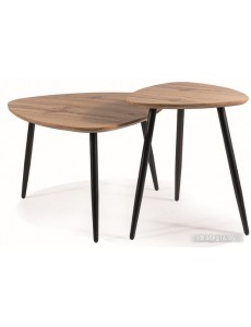 Журнальный столик Signal Twin (дуб артизан/черный)