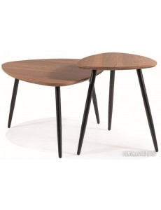 Журнальный столик Signal Twin (орех/черный)