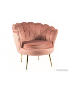 Интерьерное кресло Signal Camellia Velvet Bluvel 52 (античный розовый/золотой)