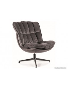 Интерьерное кресло Signal Vesta Velvet tap. 218 (серый/черный)