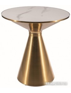 Журнальный столик Signal Aries (белый/золотой)