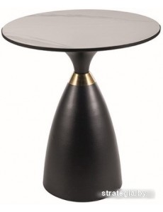 Журнальный столик Signal Gemini (белый/черный/золотой)