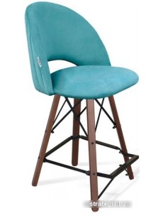 Стул Sheffilton SHT-ST34-1/S80-1 (голубая пастель/темный орех/черный)