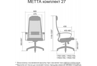 Metta SU-1-BP Комплект 27, Ch ов/сечен (пластиковые ролики, черный)
