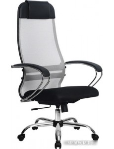 Кресло Metta SU-1-BK Комплект 18, Ch ов/сечен (пластиковые ролики, серый)