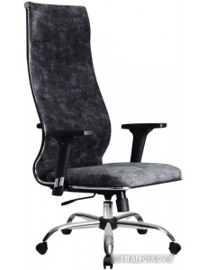 Кресло Metta L 1m 42/2D Ch (топ-ган, темно-серый)