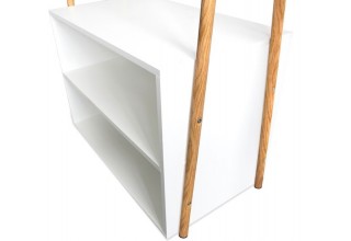 Стойка для одежды Sheffilton SHT-HW2 (белый/светлый орех)