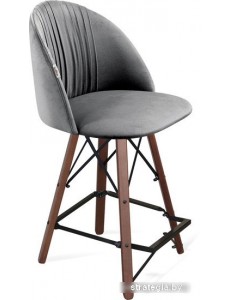 Стул Sheffilton SHT-ST35-1/S80-1 (угольно-серый/темный орех/черный)