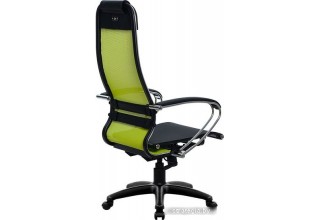 Кресло Metta SU-1-BK Комплект 4, Pl тр/сечен (пластиковые ролики, лайм)