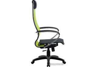 Кресло Metta SU-1-BK Комплект 4, Pl тр/сечен (резиновые ролики, лайм)