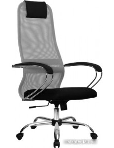 Кресло Metta SU-BK-8 CH (светло-серый/черный)