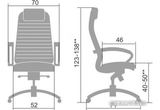 Кресло Metta Samurai K-1.04 (темно-бордовый)