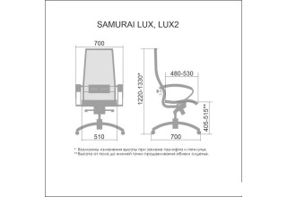 Кресло Metta Samurai Lux (бежевый)