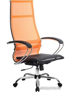 Кресло Metta SK-1-BK Комплект 7, Ch ов/сечен (пластиковые ролики, оранжевый)