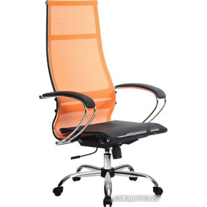 Кресло Metta SK-1-BK Комплект 7, Ch ов/сечен (резиновые ролики, оранжевый)
