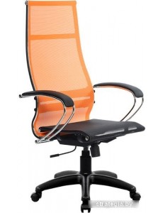 Кресло Metta SK-1-BK Комплект 7, Pl тр/сечен (пластиковые ролики, оранжевый)