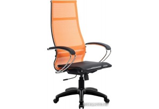 Кресло Metta SK-1-BK Комплект 7, Pl тр/сечен (пластиковые ролики, оранжевый)