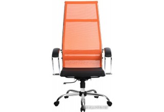 Кресло Metta SK-1-BK Комплект 7, Pl тр/сечен (пластиковые ролики, оранжевый)