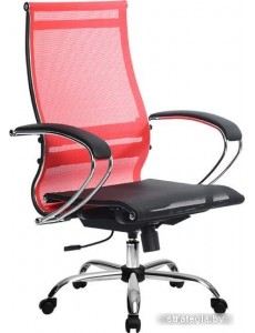 Кресло Metta SK-2-BK Комплект 9, Ch ов/сечен (резиновые ролики, красный)