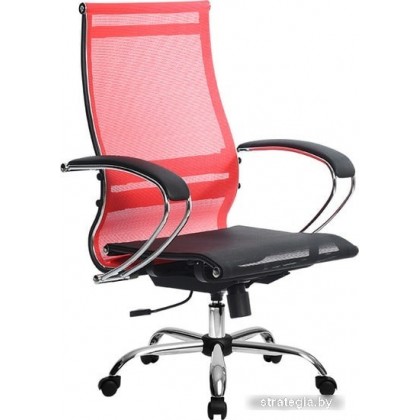 Кресло Metta SK-2-BK Комплект 9, Ch ов/сечен (резиновые ролики, красный)