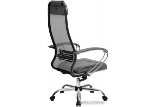 Кресло Metta SU-1-BK Комплект 5, Ch ов/сечен (пластиковые ролики, серый)