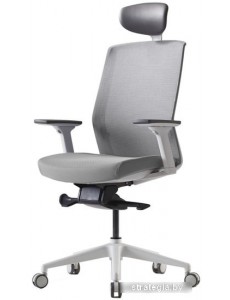 Кресло Bestuhl J1G120L (белая крестовина, серый)