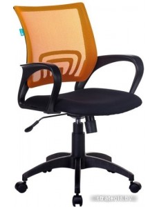 Кресло Бюрократ CH-695N/OR/TW-11 (черный/оранжевый)